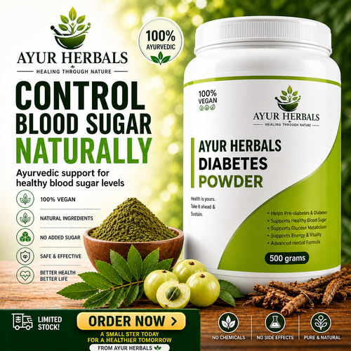 Ayur Herbals DIABETES BLOOD SUGAR POWDER - 15DAYS CHALLENGE