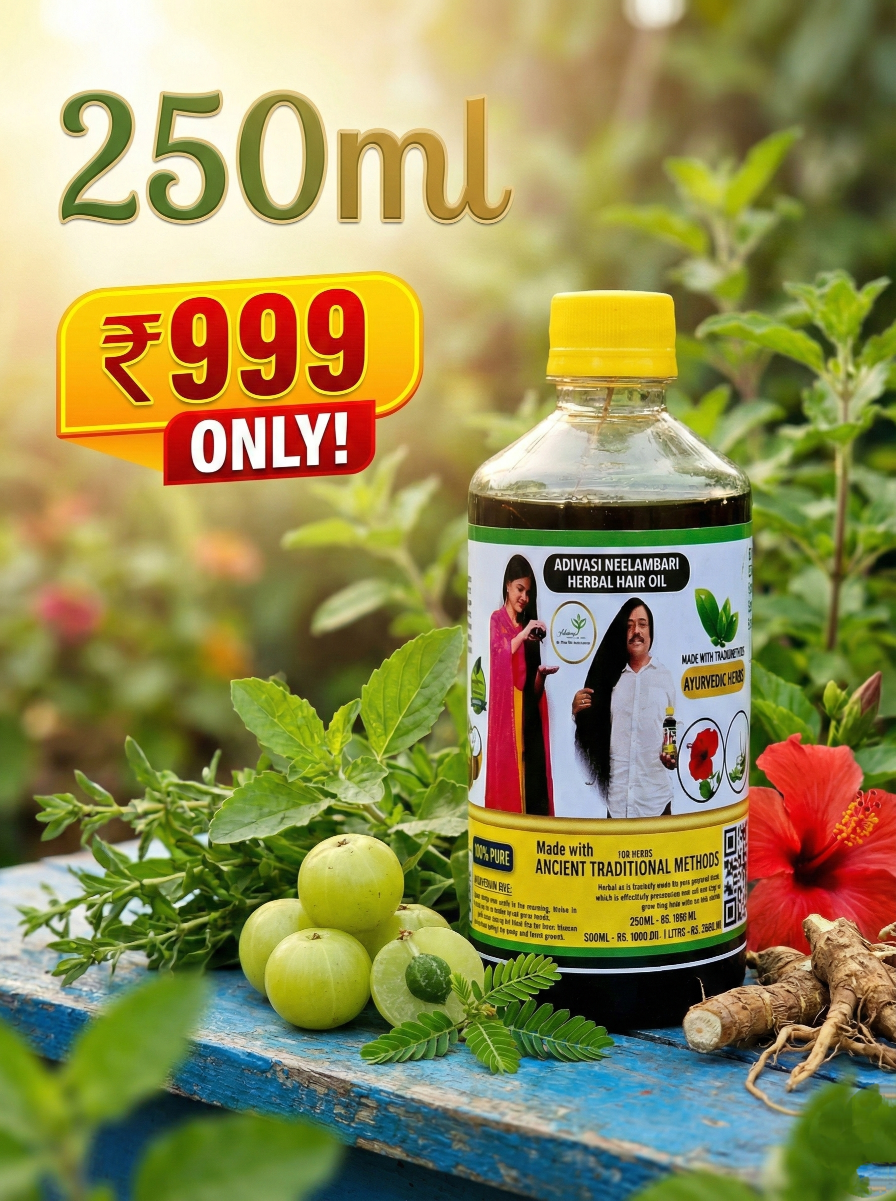 Hakki Pikki Adivasi Herbal Heri Oil
