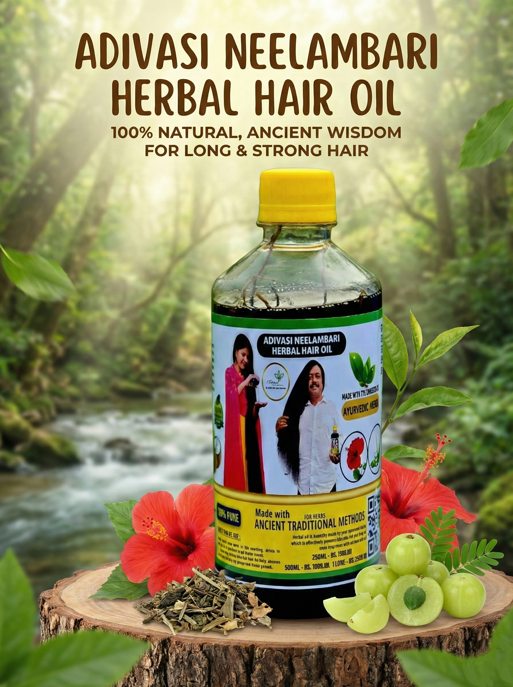 Hakki Pikki Adivasi Herbal Heri Oil