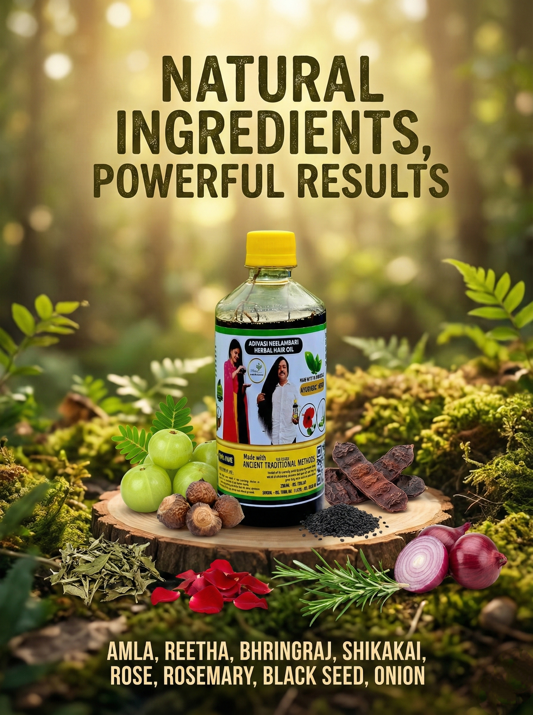 Hakki Pikki Adivasi Herbal Heri Oil