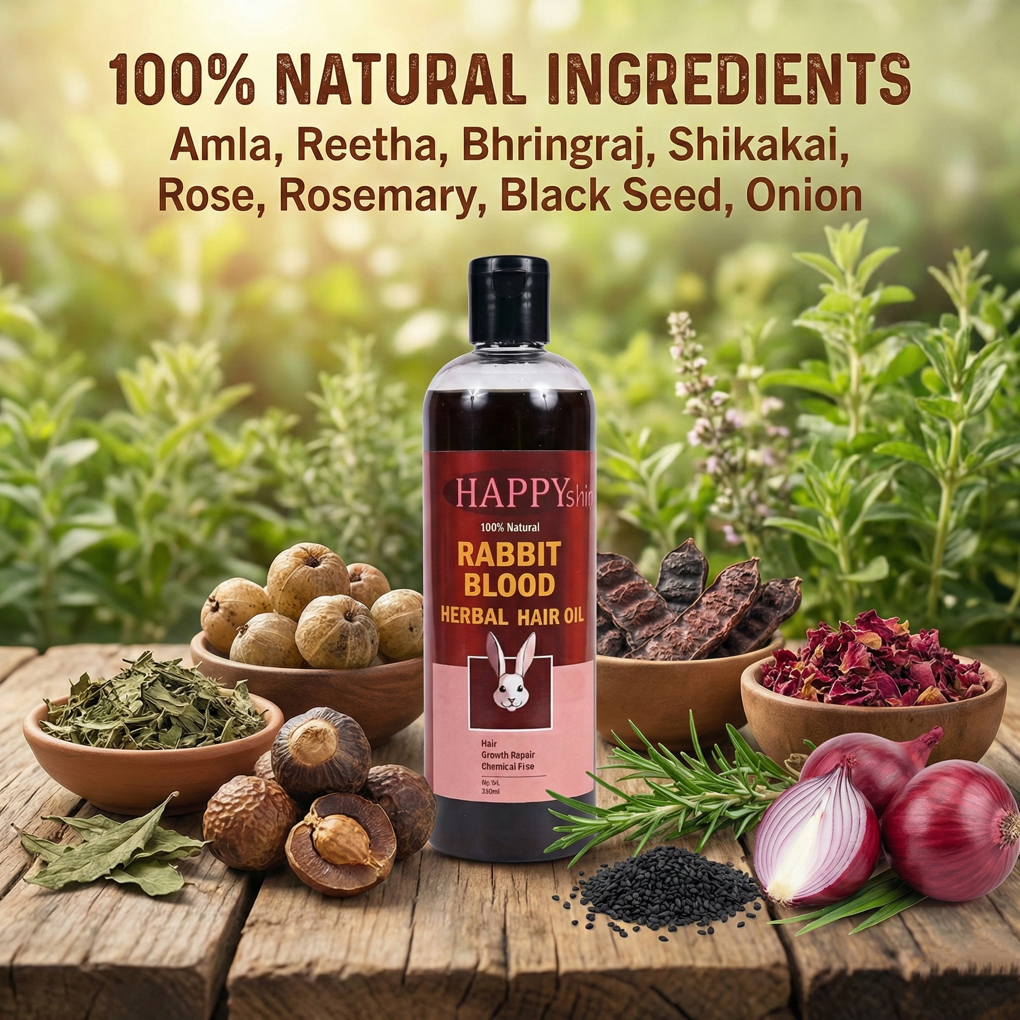 Rabbit Blood Herbal Hari oil (Best selling )