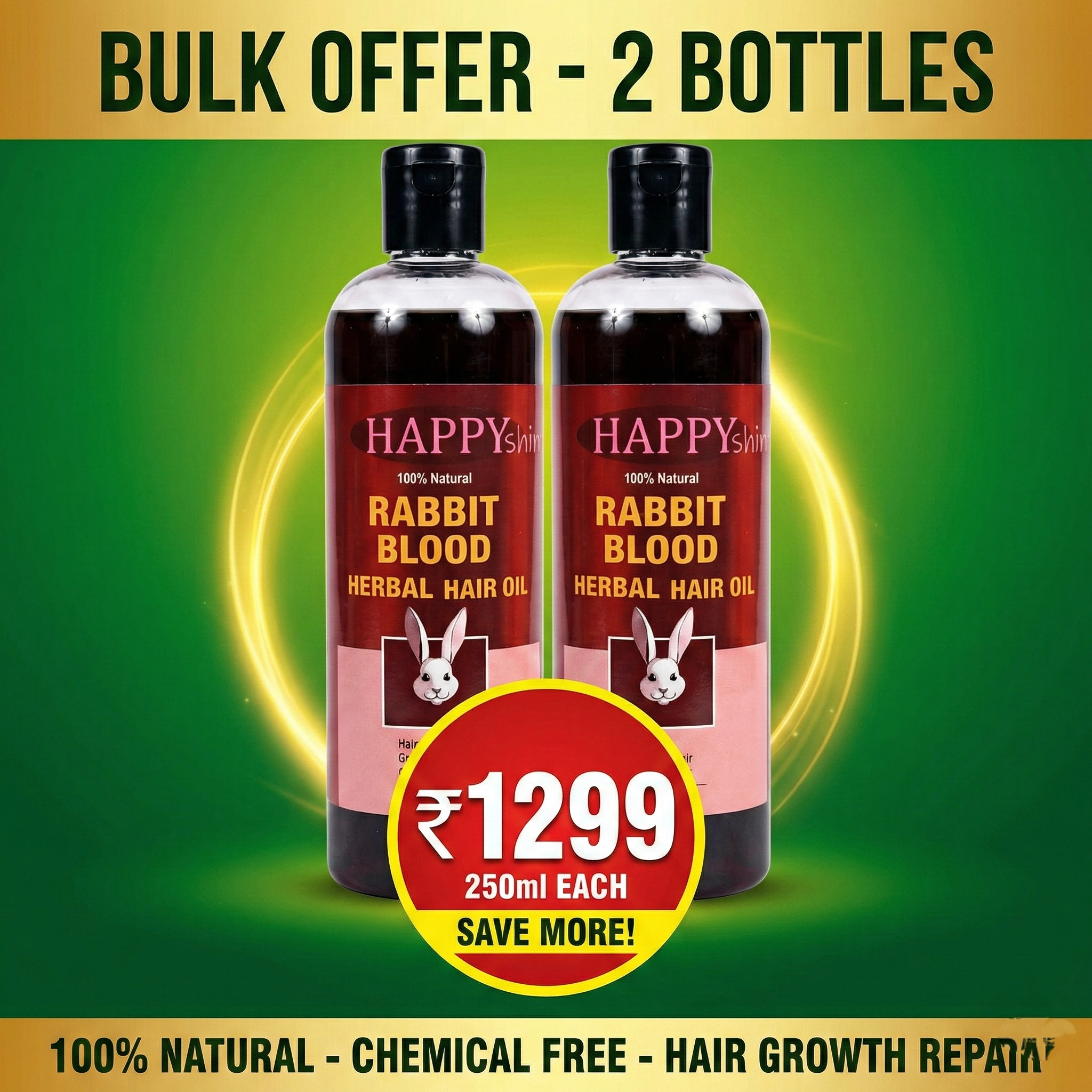 Rabbit Blood Herbal Hari oil (Best selling )