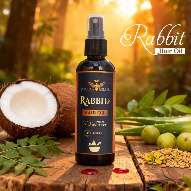 Rabbit Herbal Hair Oil – 100% Stronger, Healthier Growth